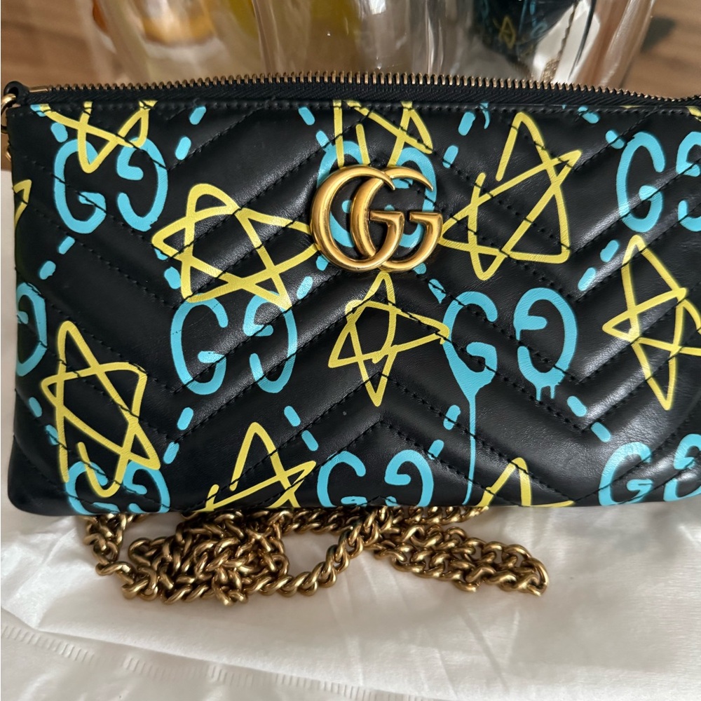 Gucci Black and Yellow Patterned Women's Bag - Picture 3 of 12
